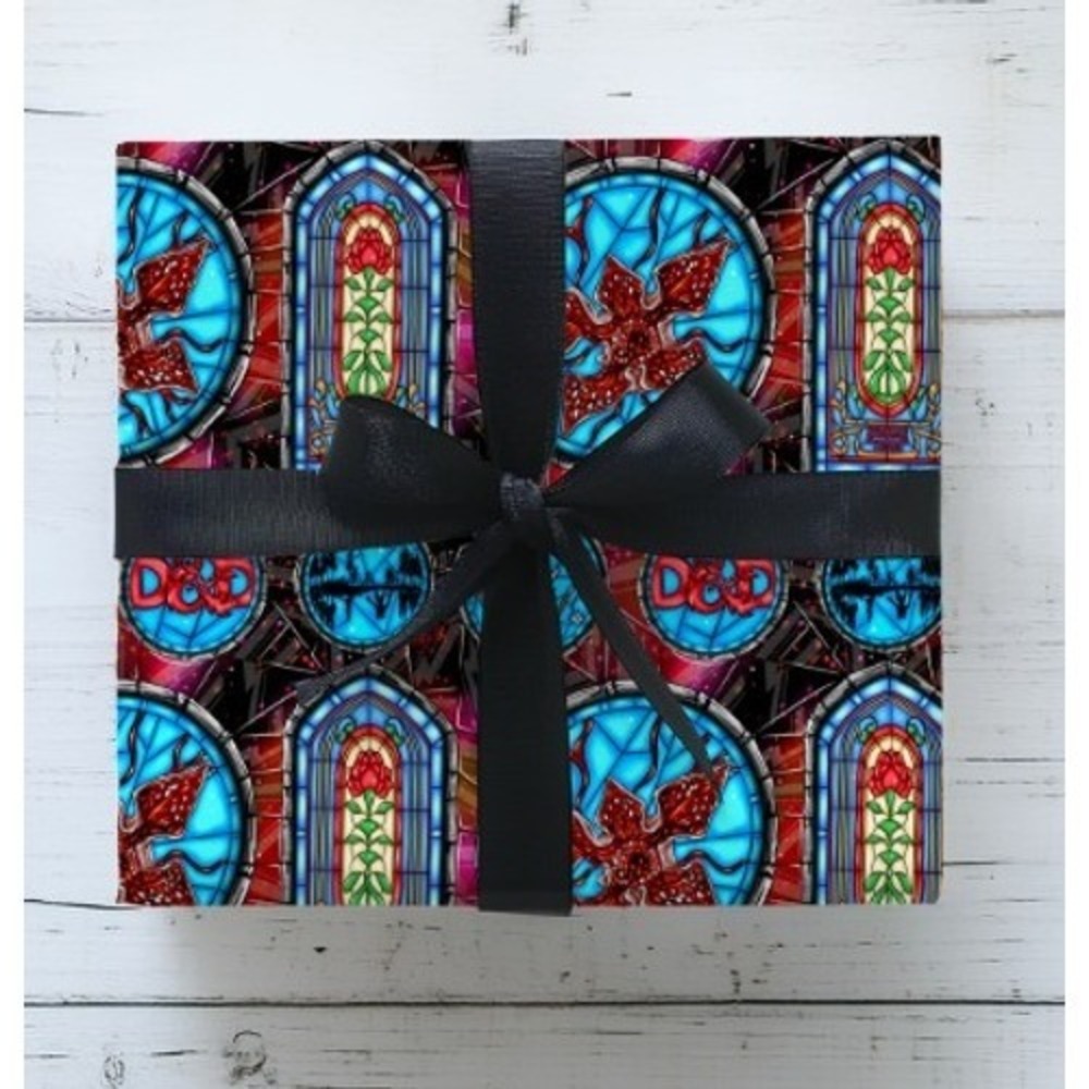 Stranger Things Stained Glass‎ Design Wrapping Paper